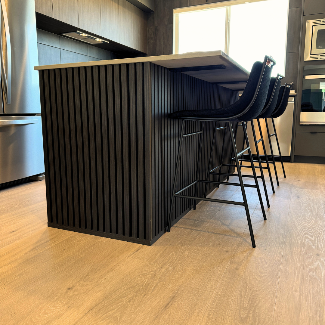 PANELUX™ Black Oak Acoustic Slat Wall Panel (9' Height)